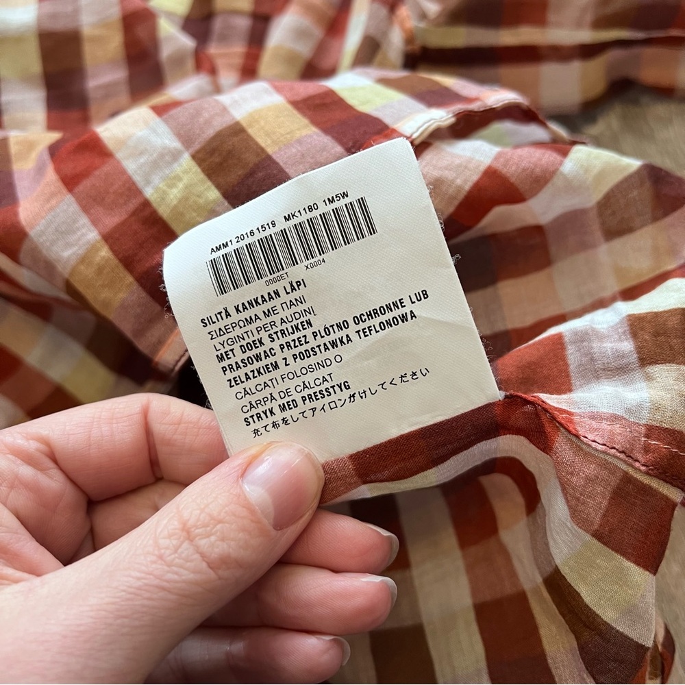 Miu miu plaid button down‎ shirt - Picture 9 of 11